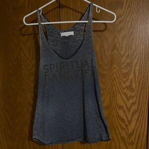 Spiritual Gangster Charcoal Tank Top